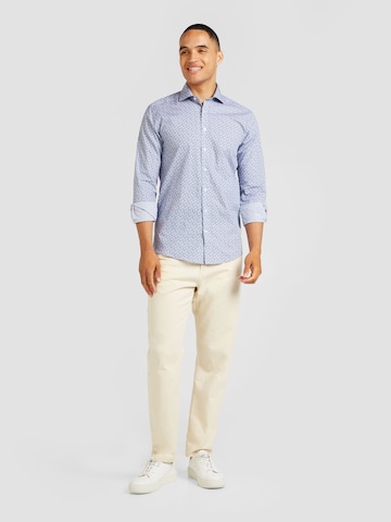 Bruun & Stengade - Ajuste estrecho Camisa 'Whiteside' en azul
