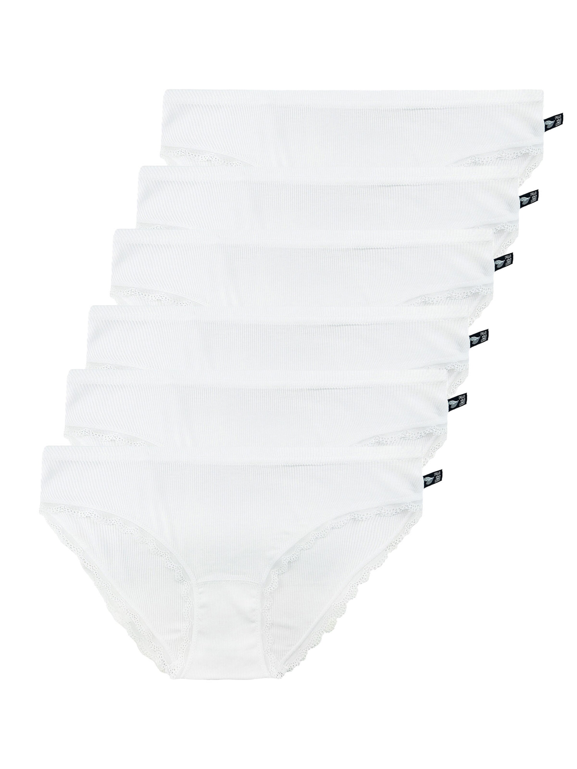 like it! Panty 'Jessy' in White: front