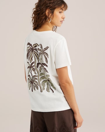 WE Fashion Majica | bež barva: sprednja stran