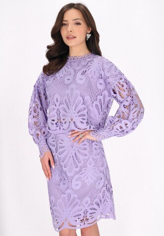 Camicia da donna 'Fashion Look' di faina in lilla: frontale