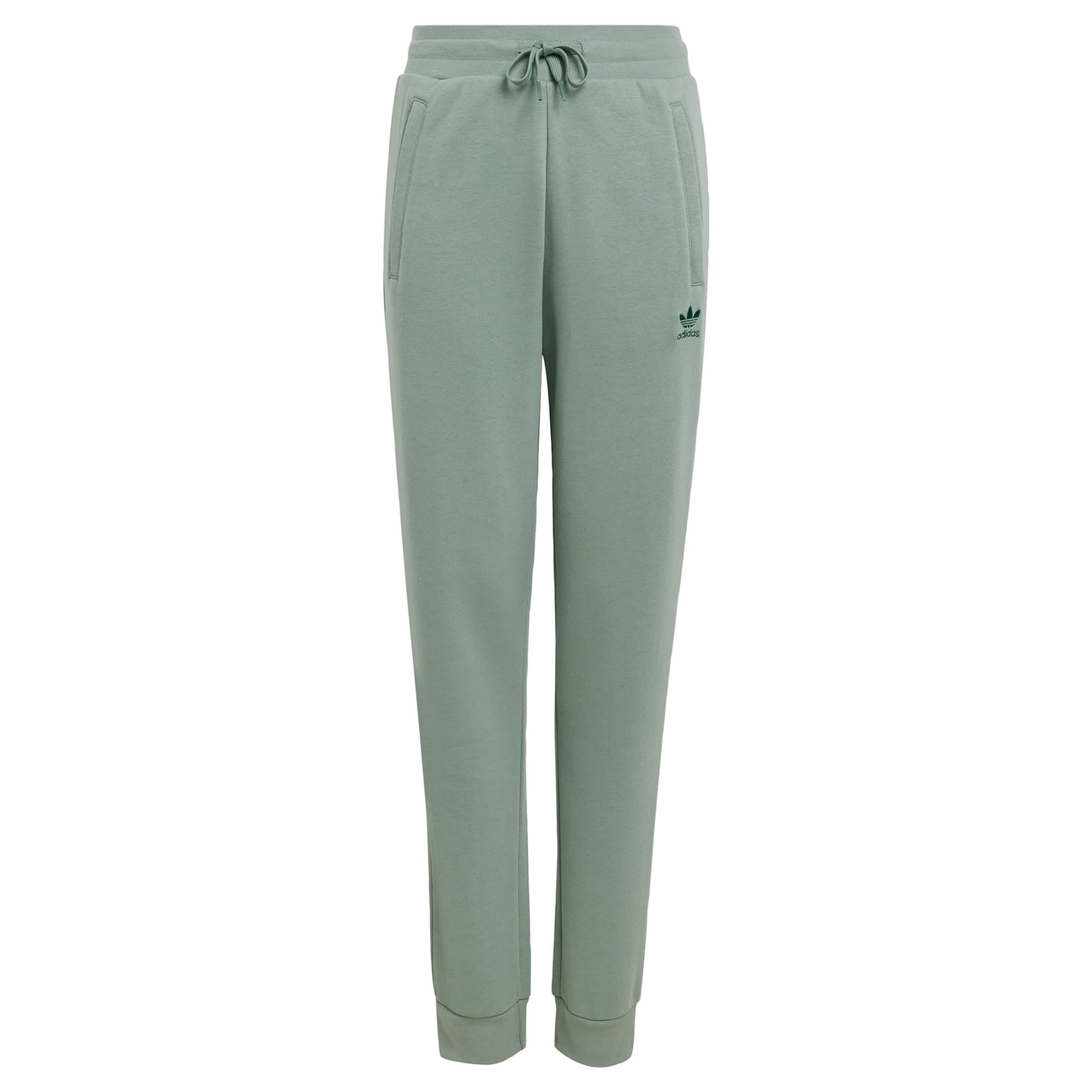 Pantalon 'Trefoil Essentials' ADIDAS ORIGINALS en vert : devant