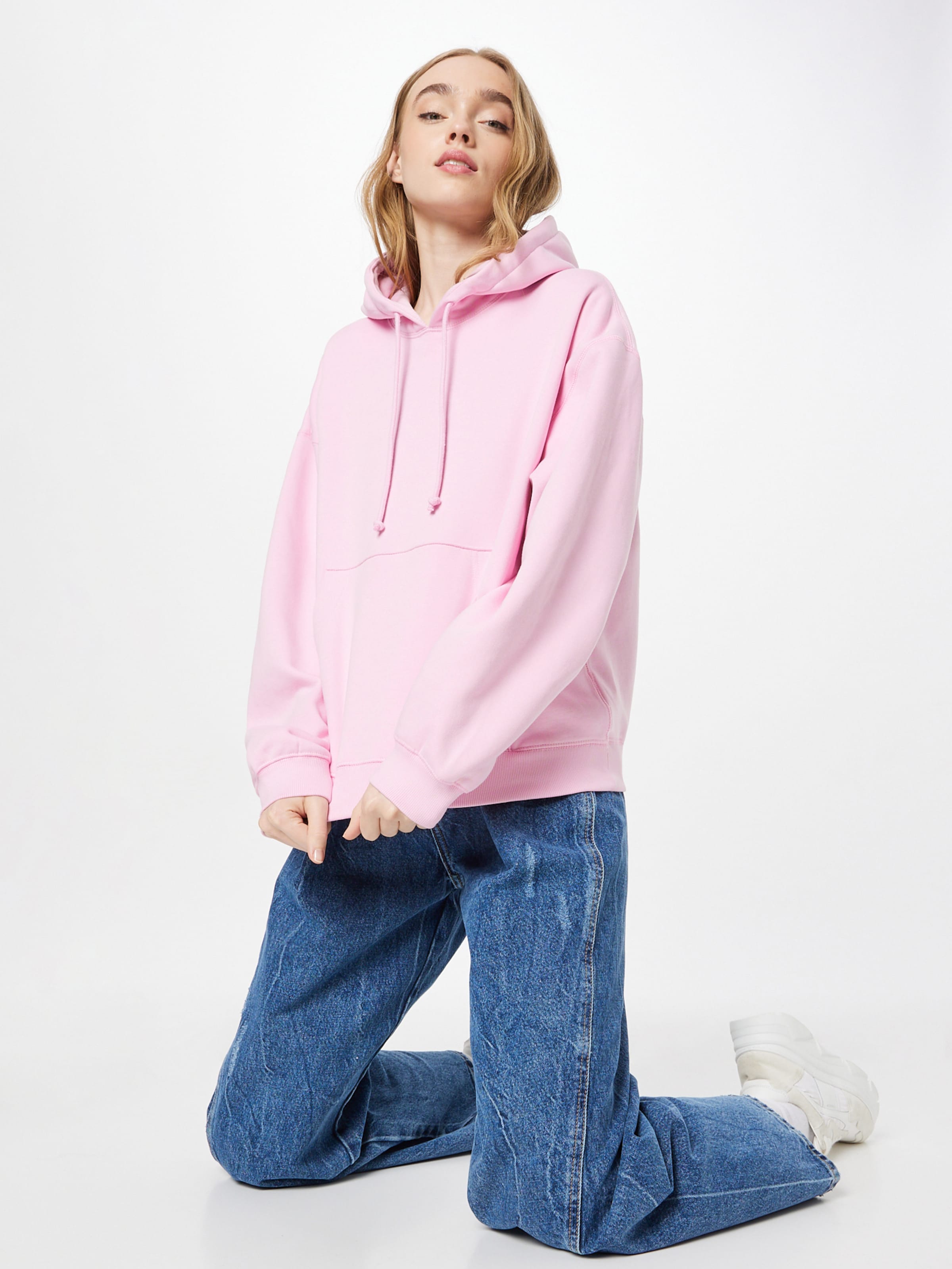 Weekday pink hoodie sale