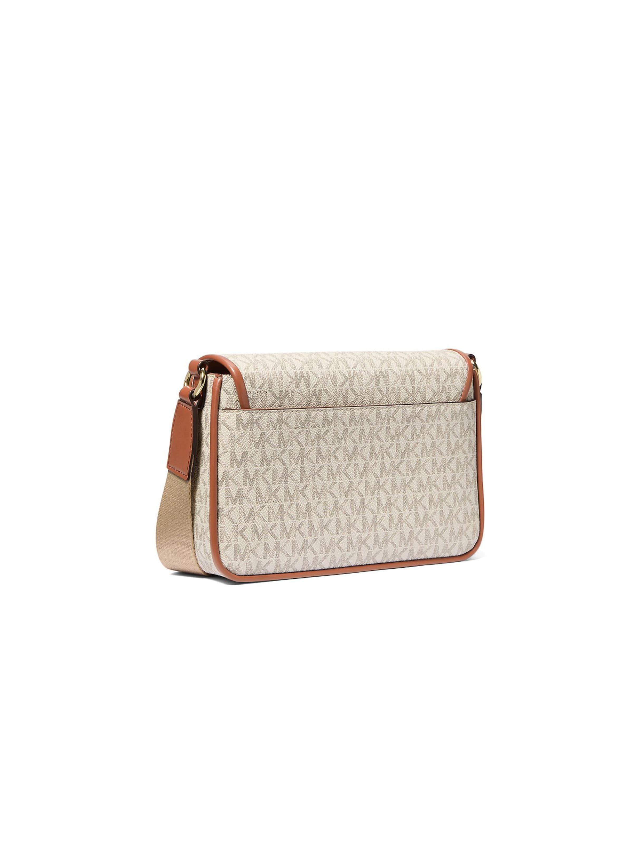 Michael Kors Schoudertas 'Bradshaw Medium Pocket Messenger Bag' in Beige