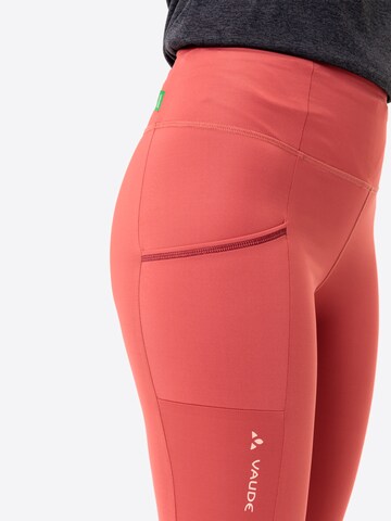 VAUDE Slimfit Outdoorbroek 'W Essential  TH' in Rood