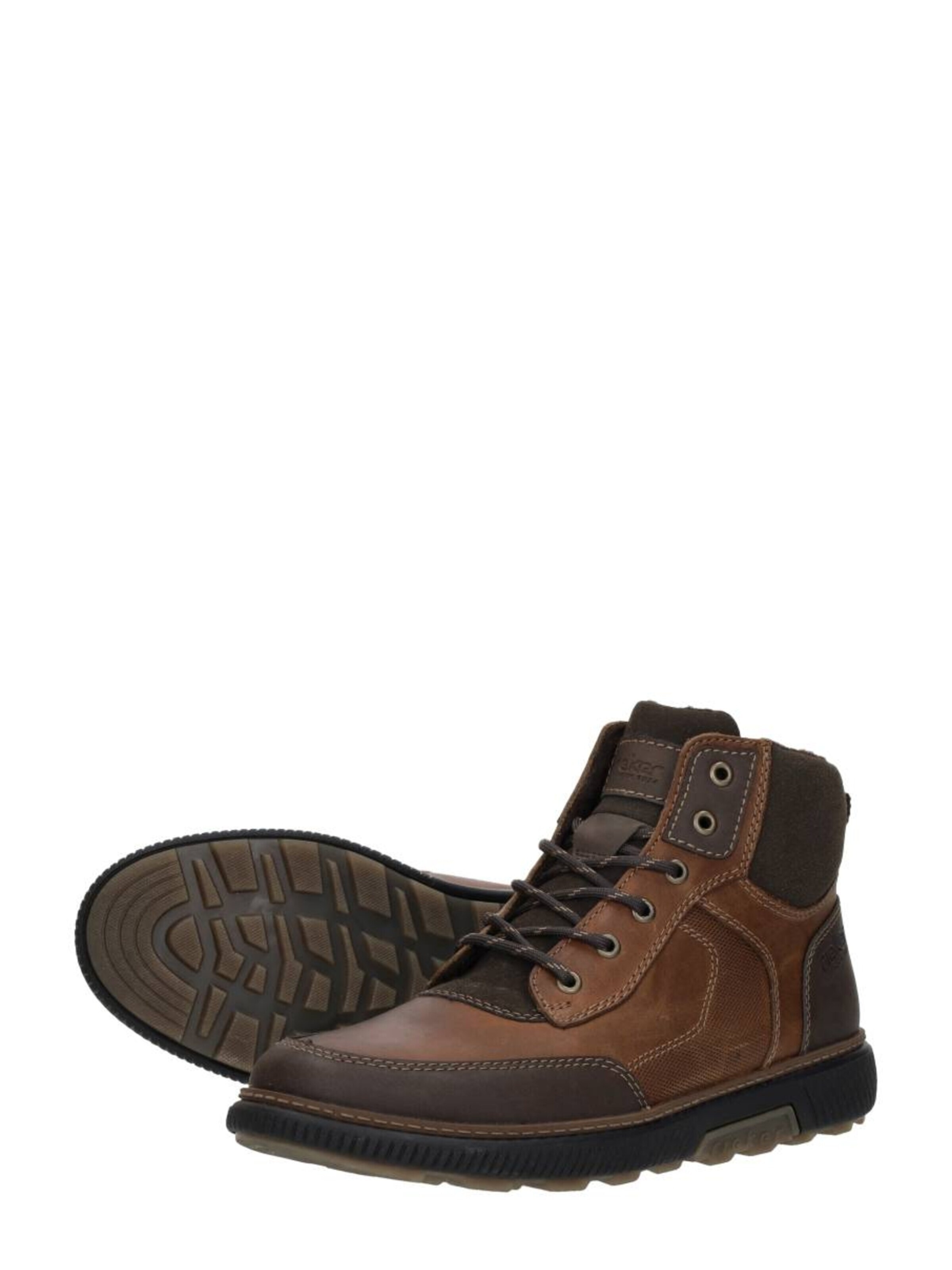Rieker Lace-up boot 'Veterschoenen Hoog' in Brown