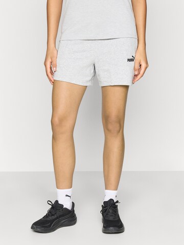 PUMA Regular Sportbroek 'ESS No. 1' in Grijs: voorkant