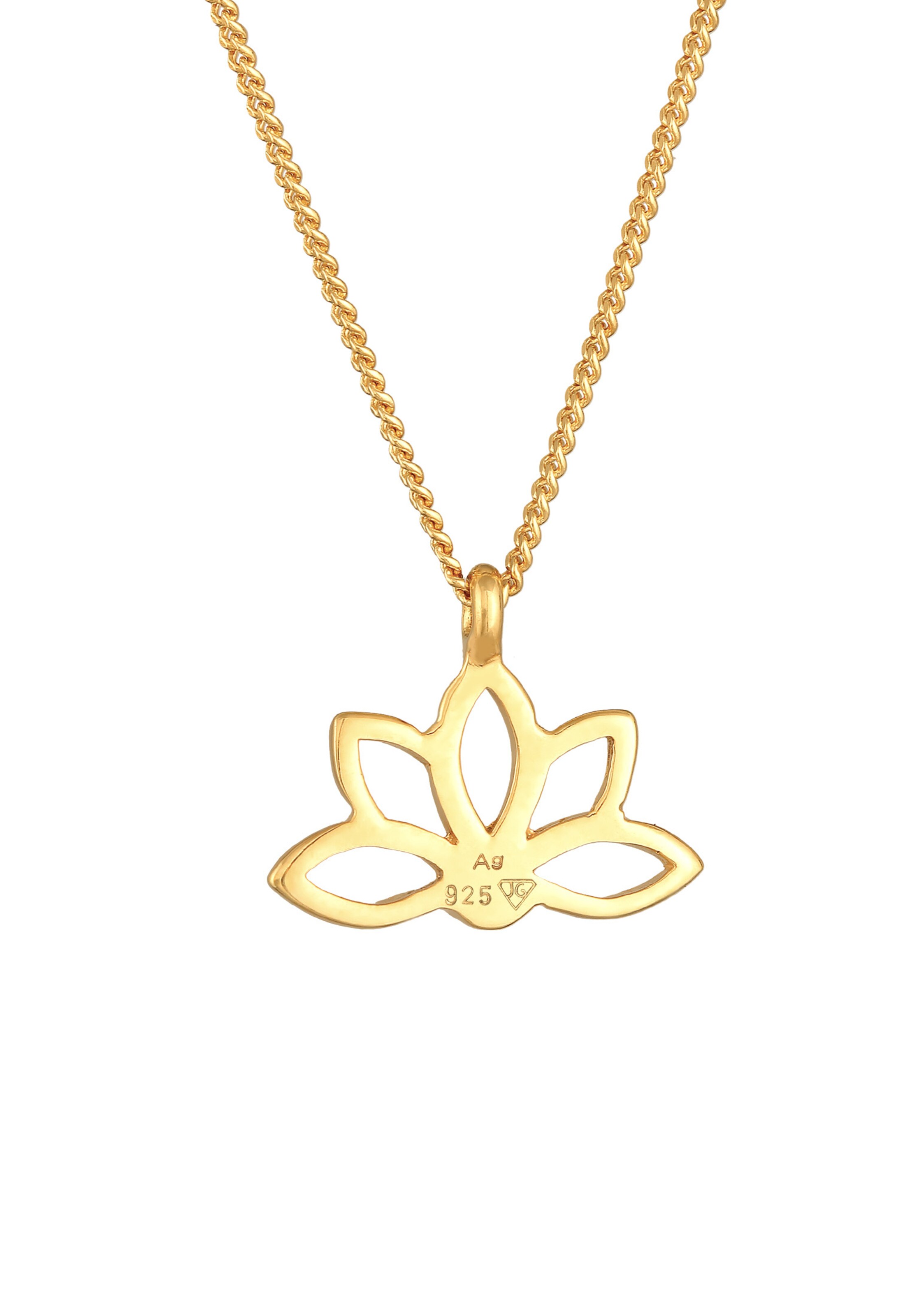 ELLI Kette 'Lotusblume' in Gold