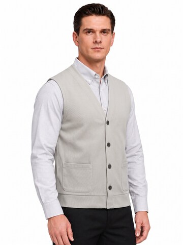 ALLTHEMEN Strickjacke 'Schräglicht'‌‌‌‌‌ in Beige