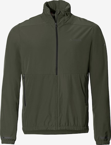 VAUDE Athletic Jacket 'Cyclist Air' in Green: front