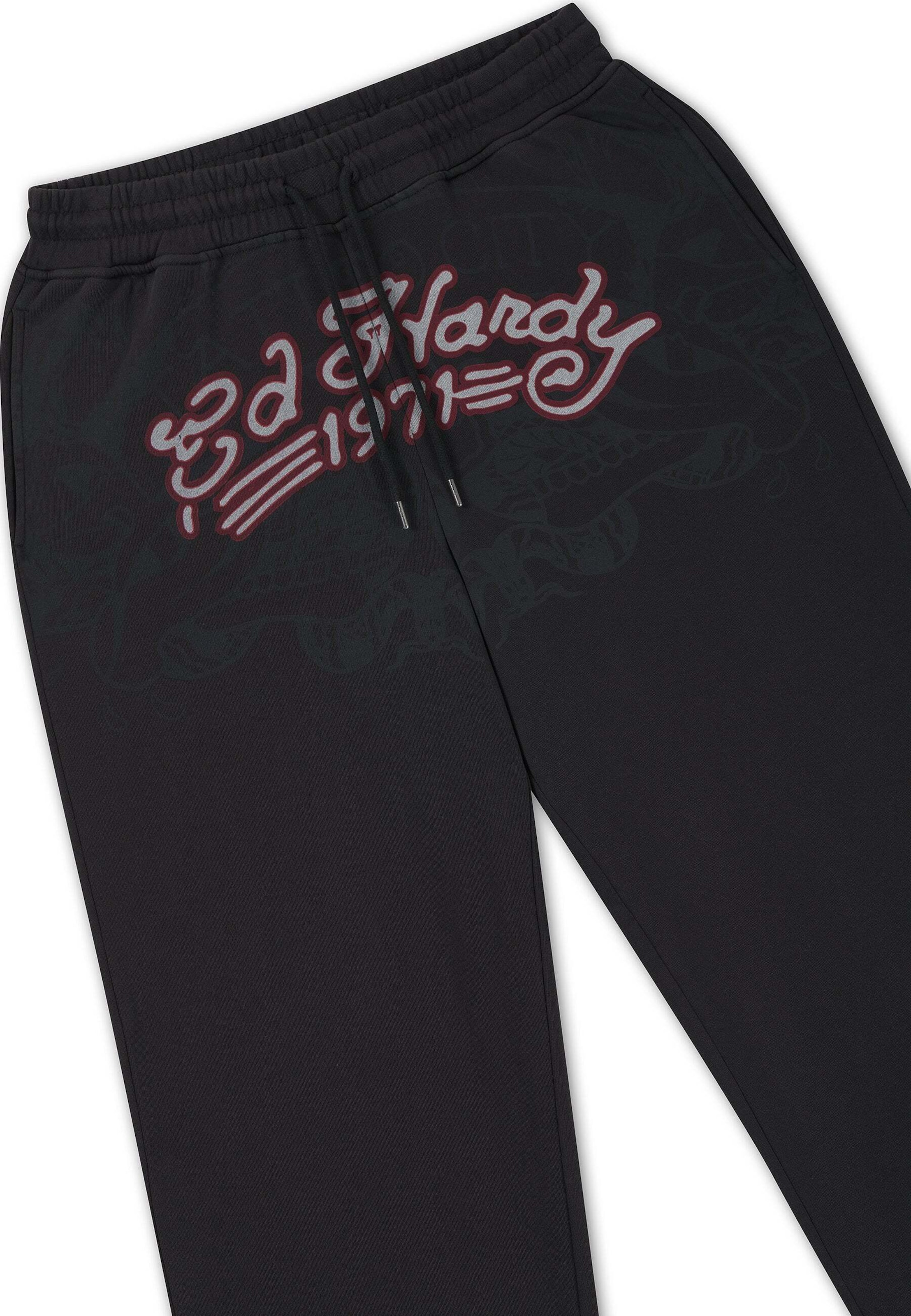 Loosefit Pantaloni di Ed Hardy in nero