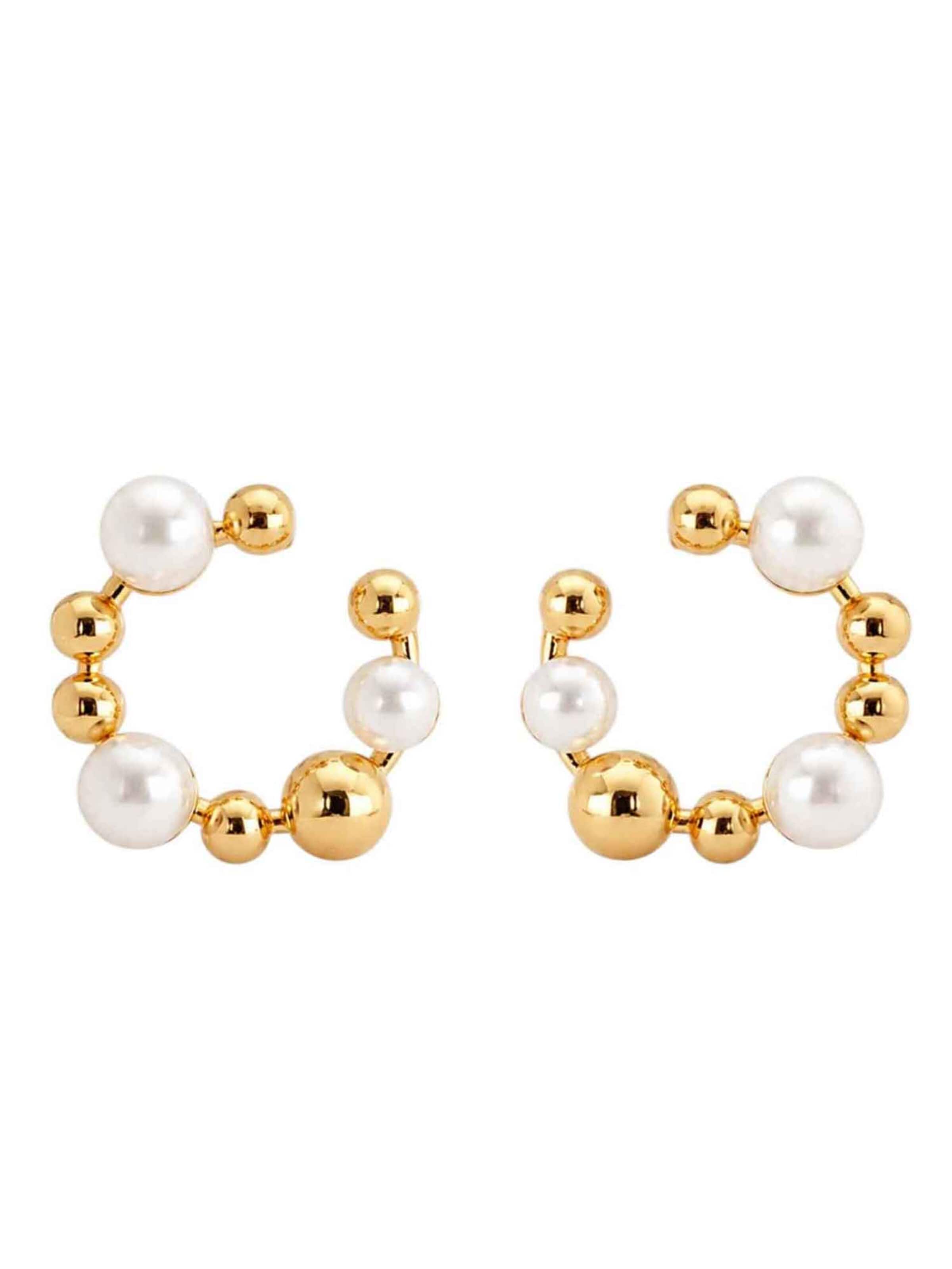 Boucles d'oreilles 'Gytha Earrings' RteRme en or : devant