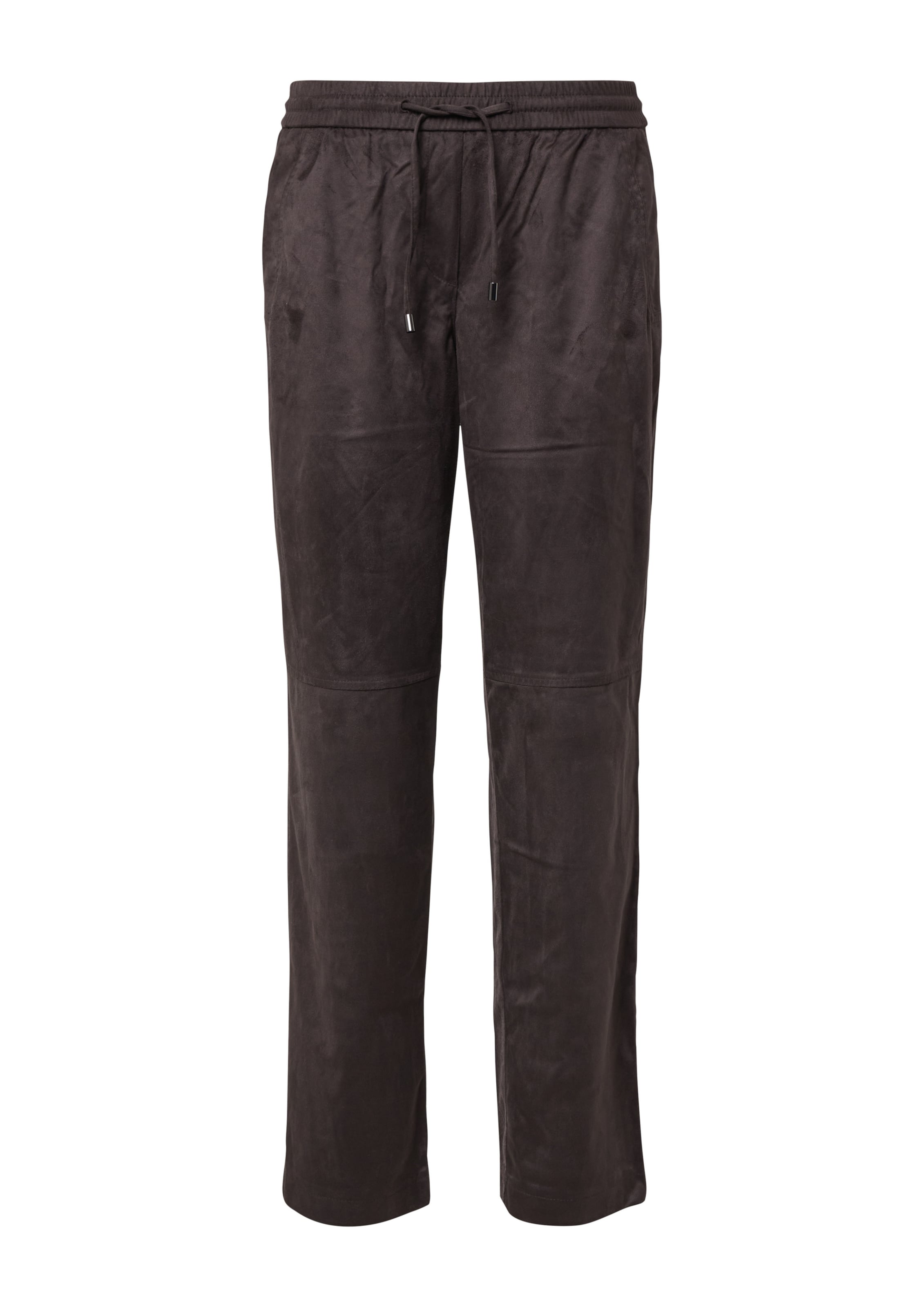 COMMA Loosefit Broek in Bruin: voorkant