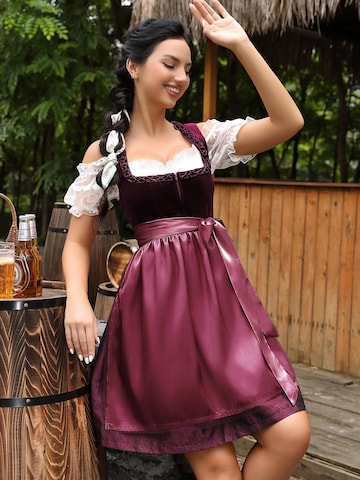 Yesfashion Dirndl w kolorze czerwony