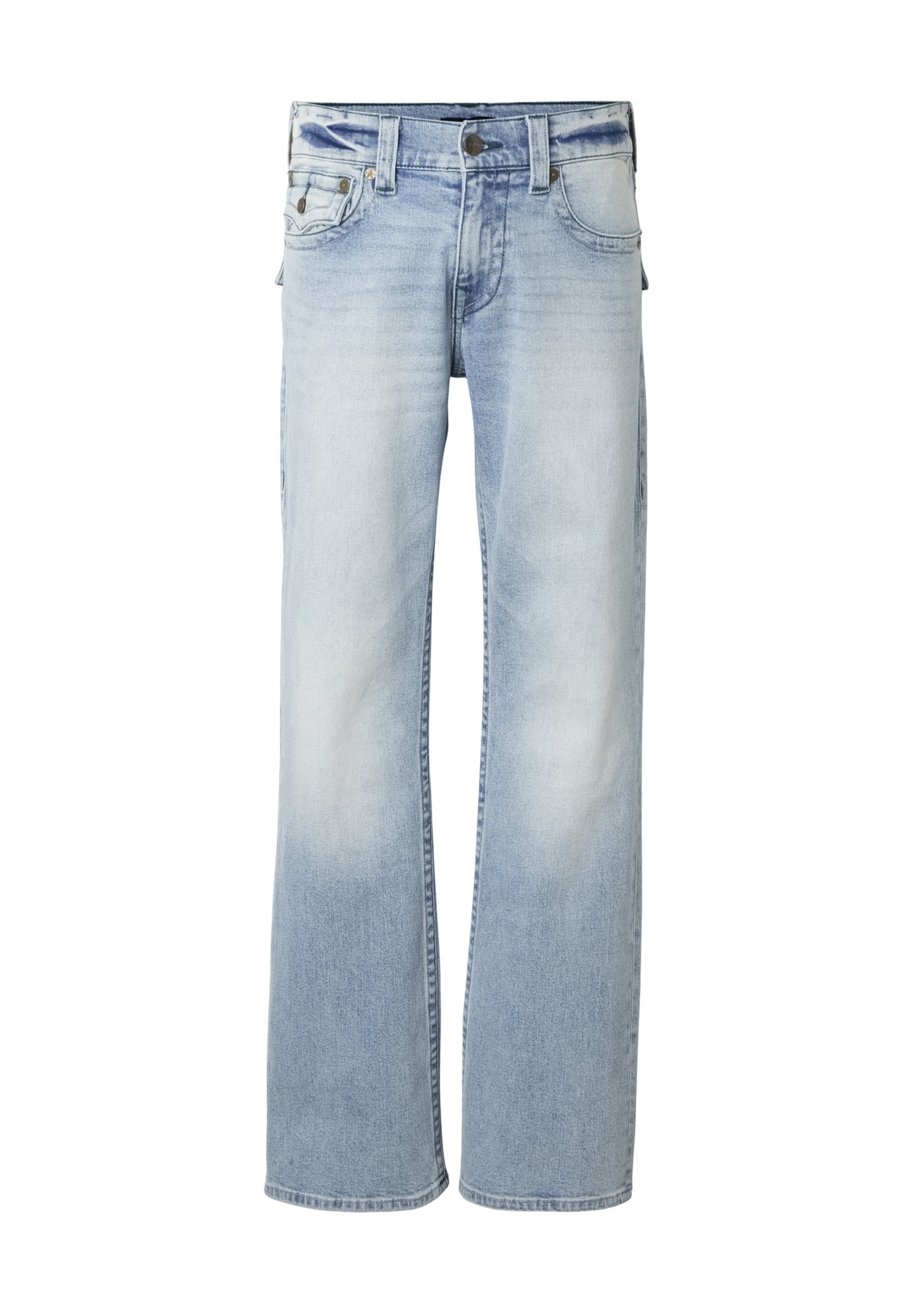 True Religion Loosefit Jeans 'Bily SN Flap' in Blauw: voorkant