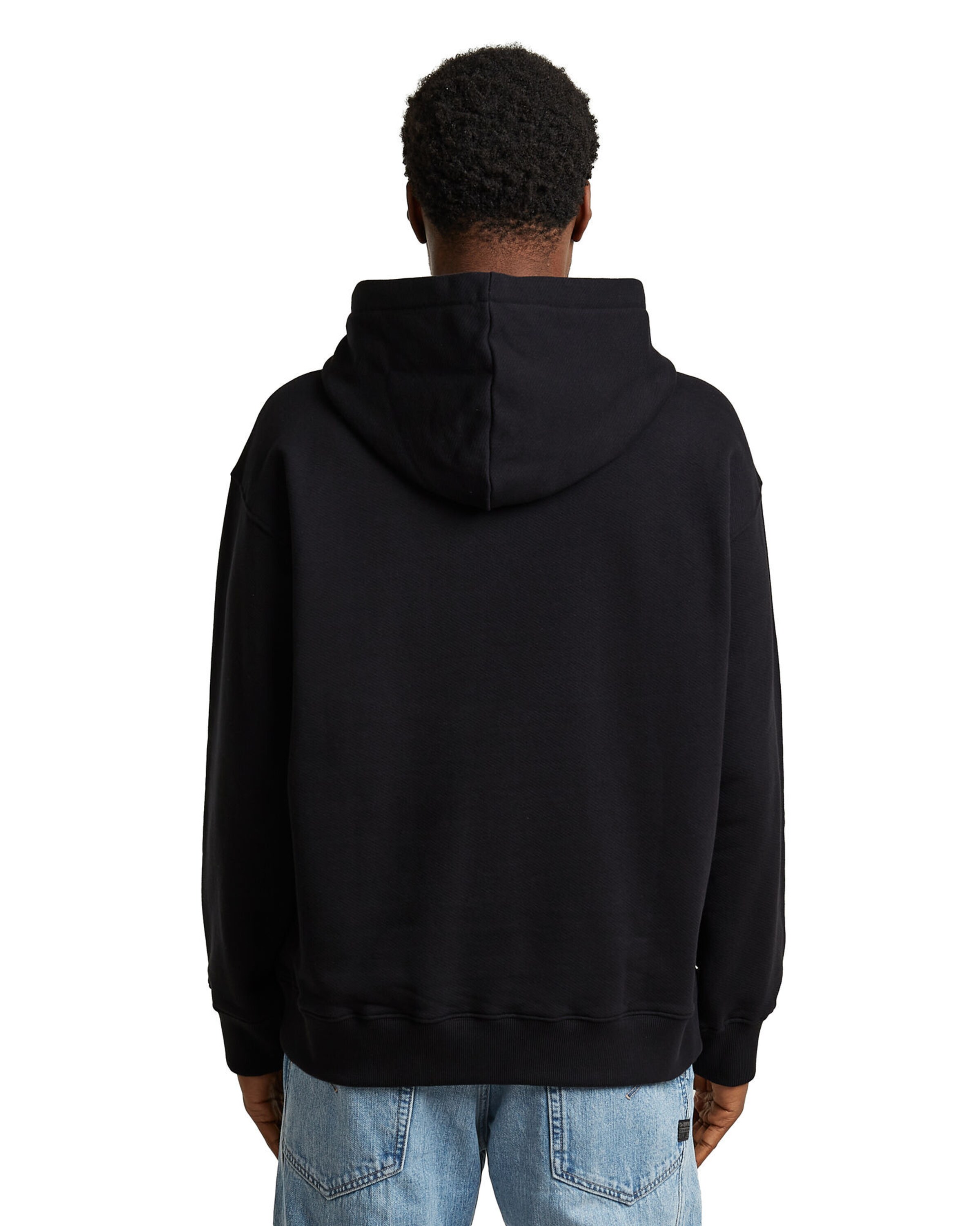 G-STAR Sweats-Sweater 'GS-01 Relaxed Hoodie' in Schwarz