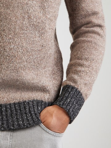 INDICODE JEANS Tröja 'Gro' i brun