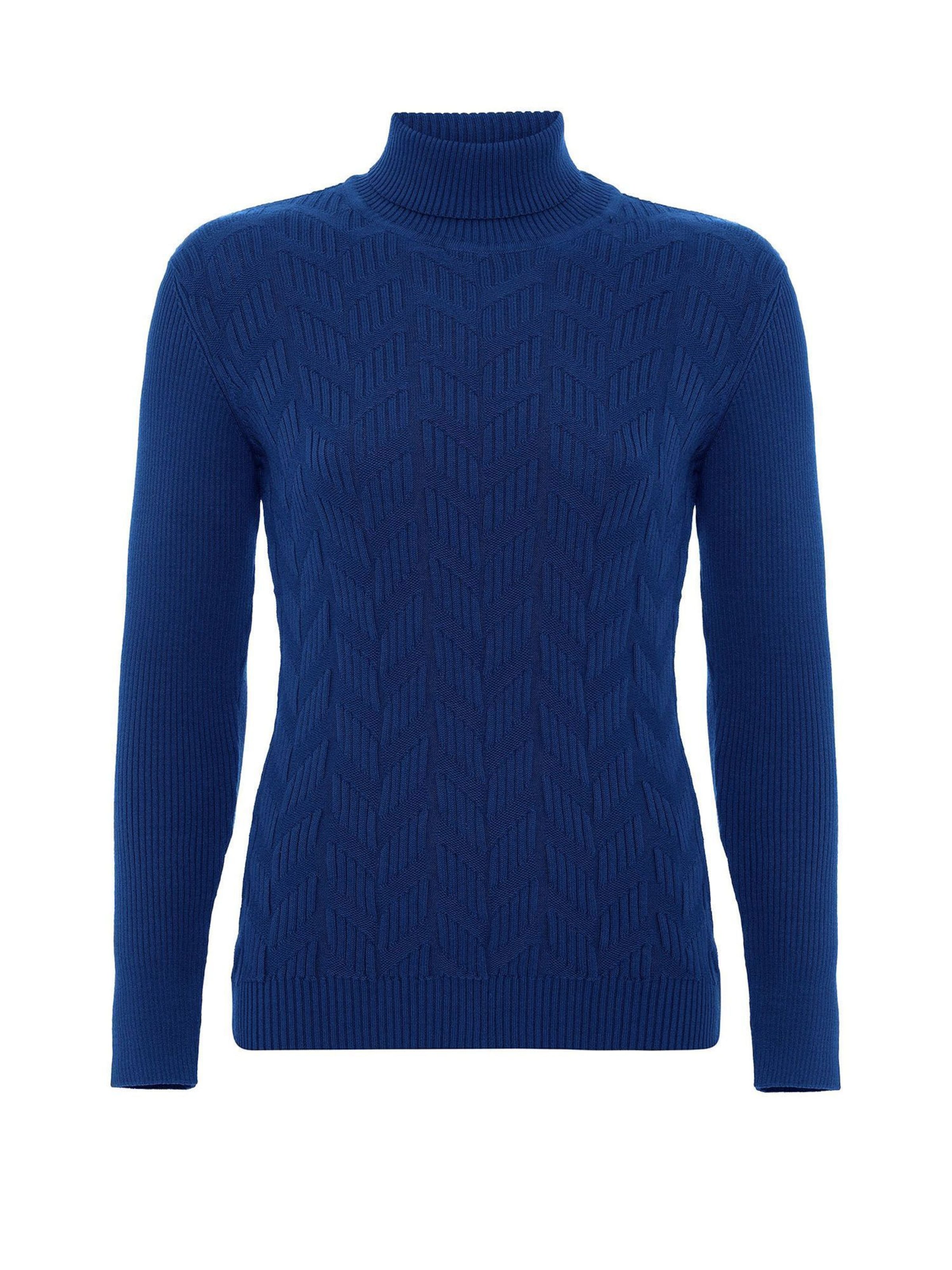 Jacey Quinn Svetr – modrá: přední strana