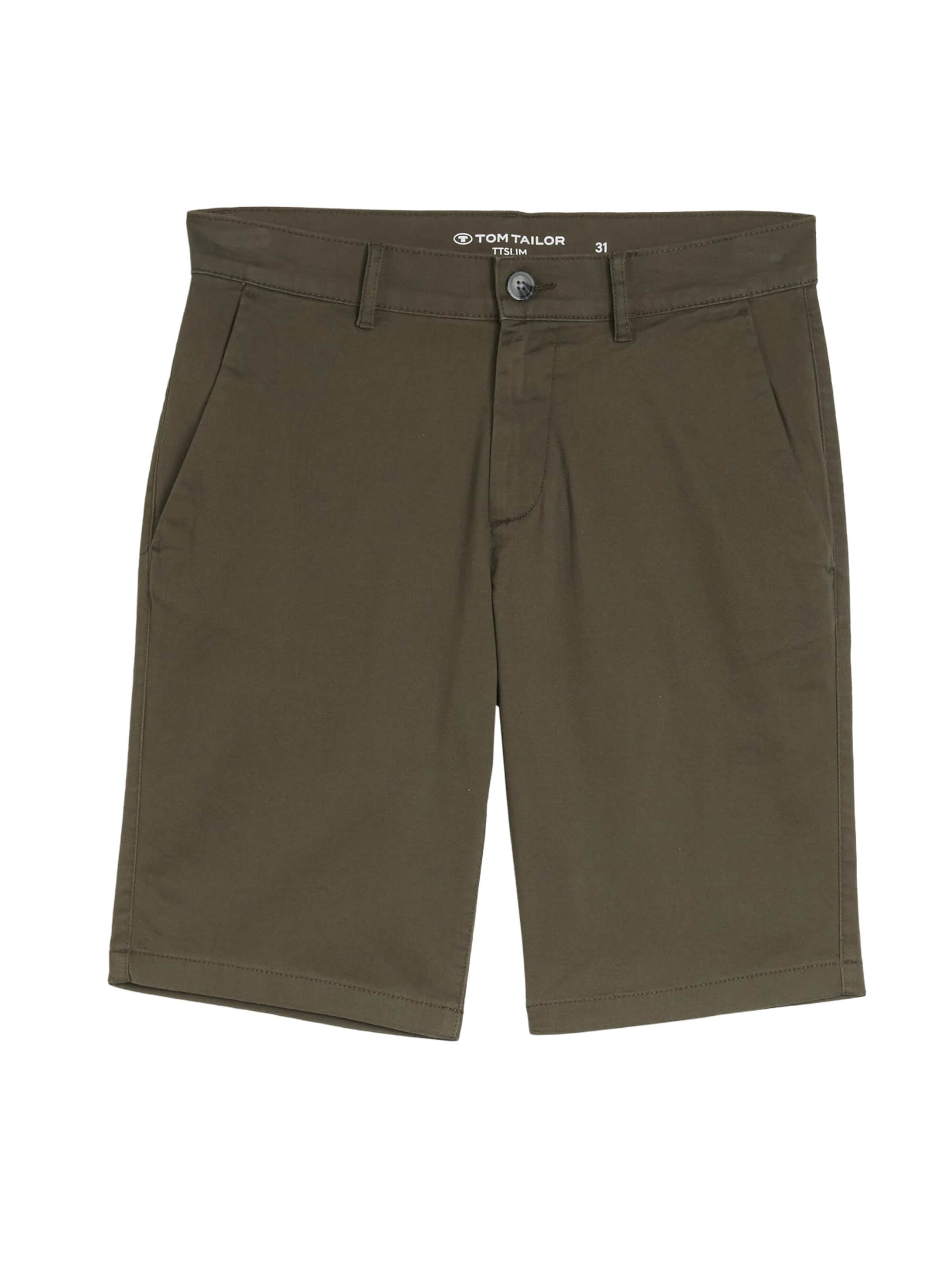 TOM TAILORChino hlače - zelena boja: prednji dio