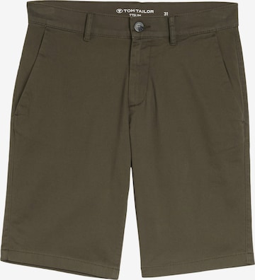 TOM TAILORChino hlače - zelena boja: prednji dio