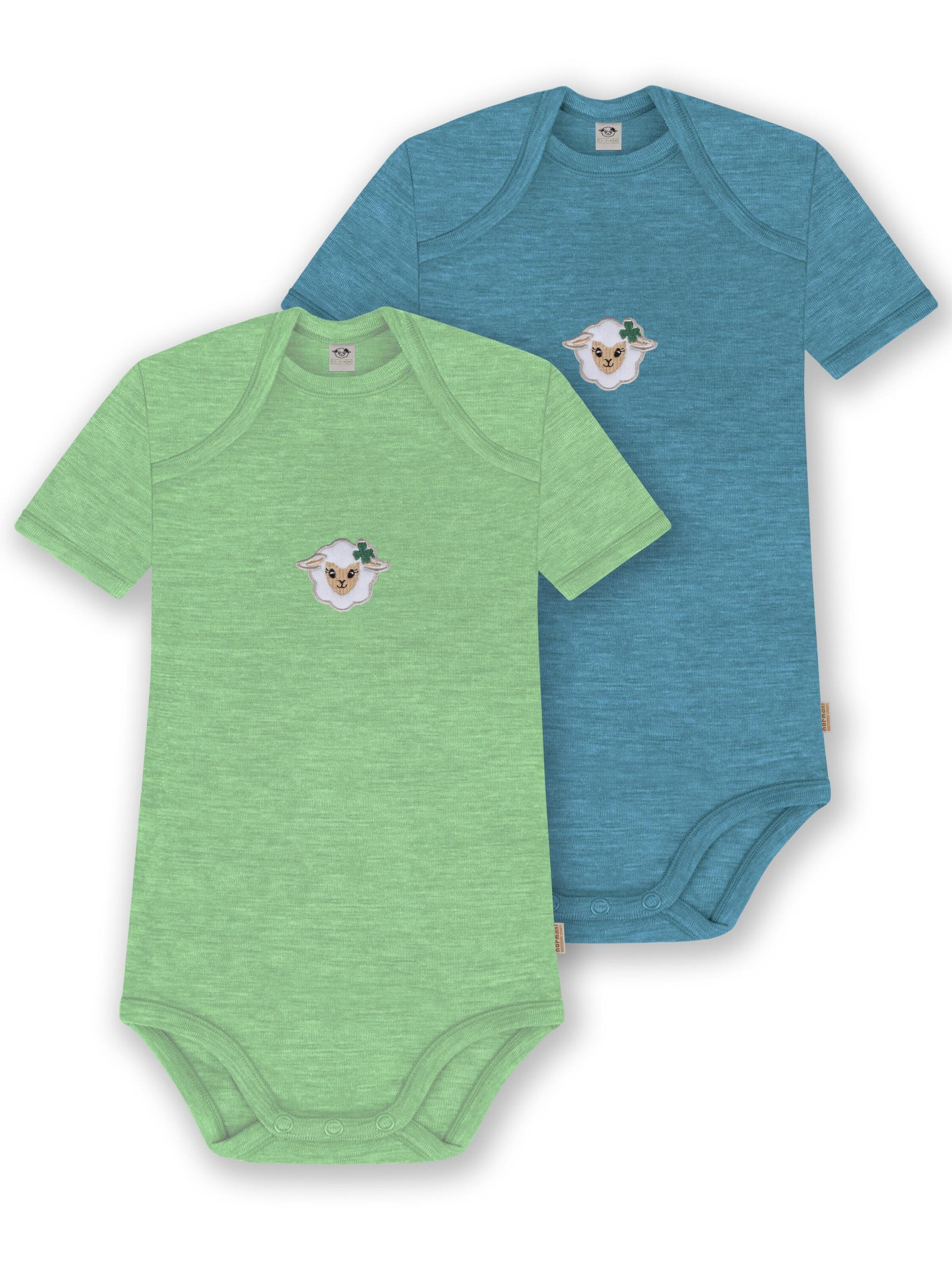 Barboteuse / body 'Tauranga' normani en bleu : devant