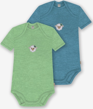 normani Strampler/Body 'Tauranga' in Blau: Vorderseite