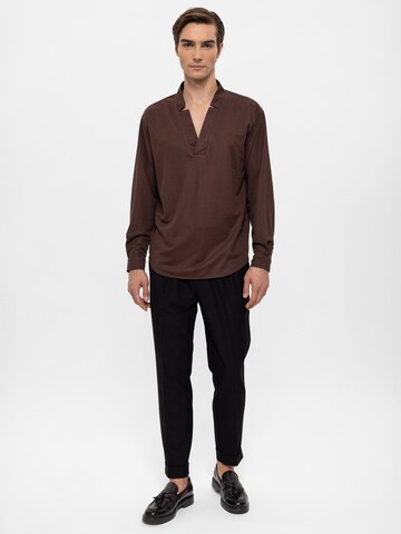 Coupe regular Chemise Antioch en marron