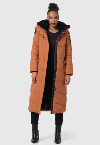 NAVAHOO Winter Coat 'Hingucker XIV' in Brown: front