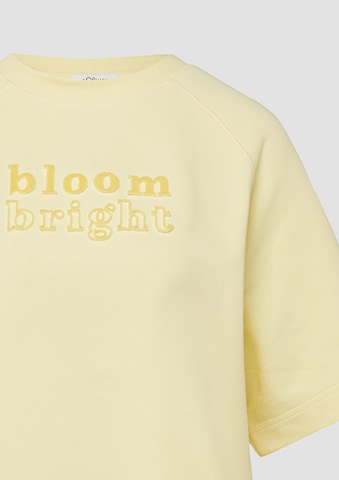 s.Oliver Sweatshirt in Yellow