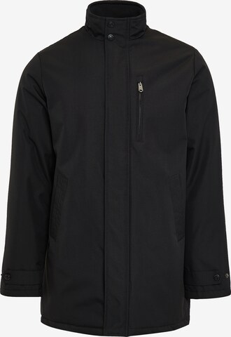 Parka mi-saison 'Broxburn' Threadbare en noir : devant