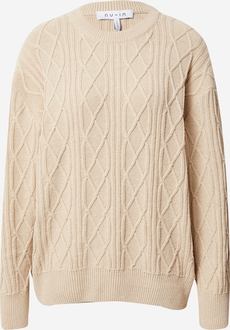 NU-IN Sweater in Beige: front