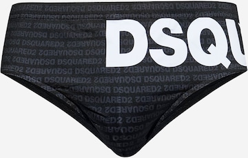 DSQUARED2 - Calções de banho em preto: frente