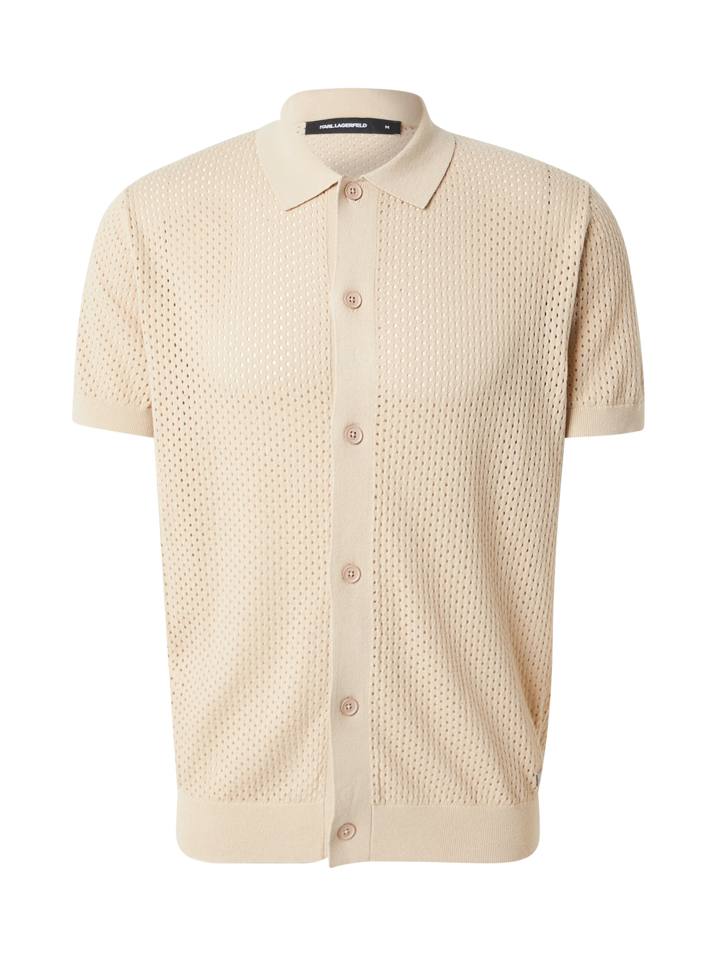Karl Lagerfeld Regular fit Button Up Shirt in Beige: front