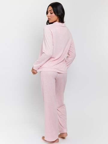 Loungeable Pyjama 'Marl' in Pink