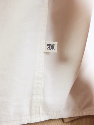 s.Oliver Regular fit Button Up Shirt in Beige