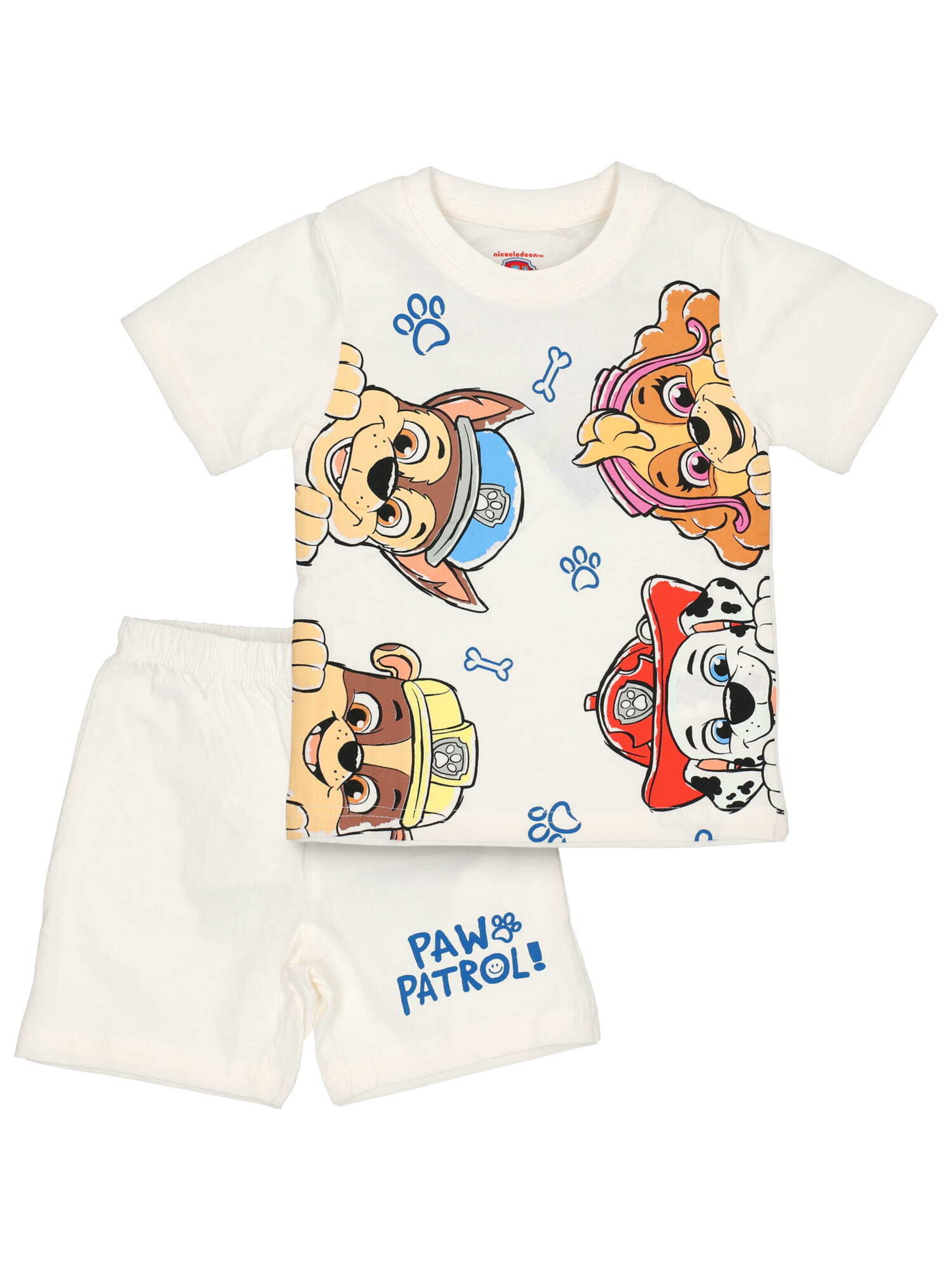 Pigiama 'Chase & Friends' di PAW Patrol in bianco: frontale