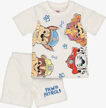 Pyjama 'Chase & Friends' PAW Patrol en blanc : devant