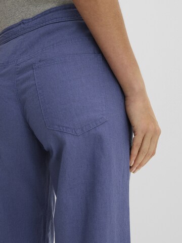 bonprix Wide leg Broek in Blauw