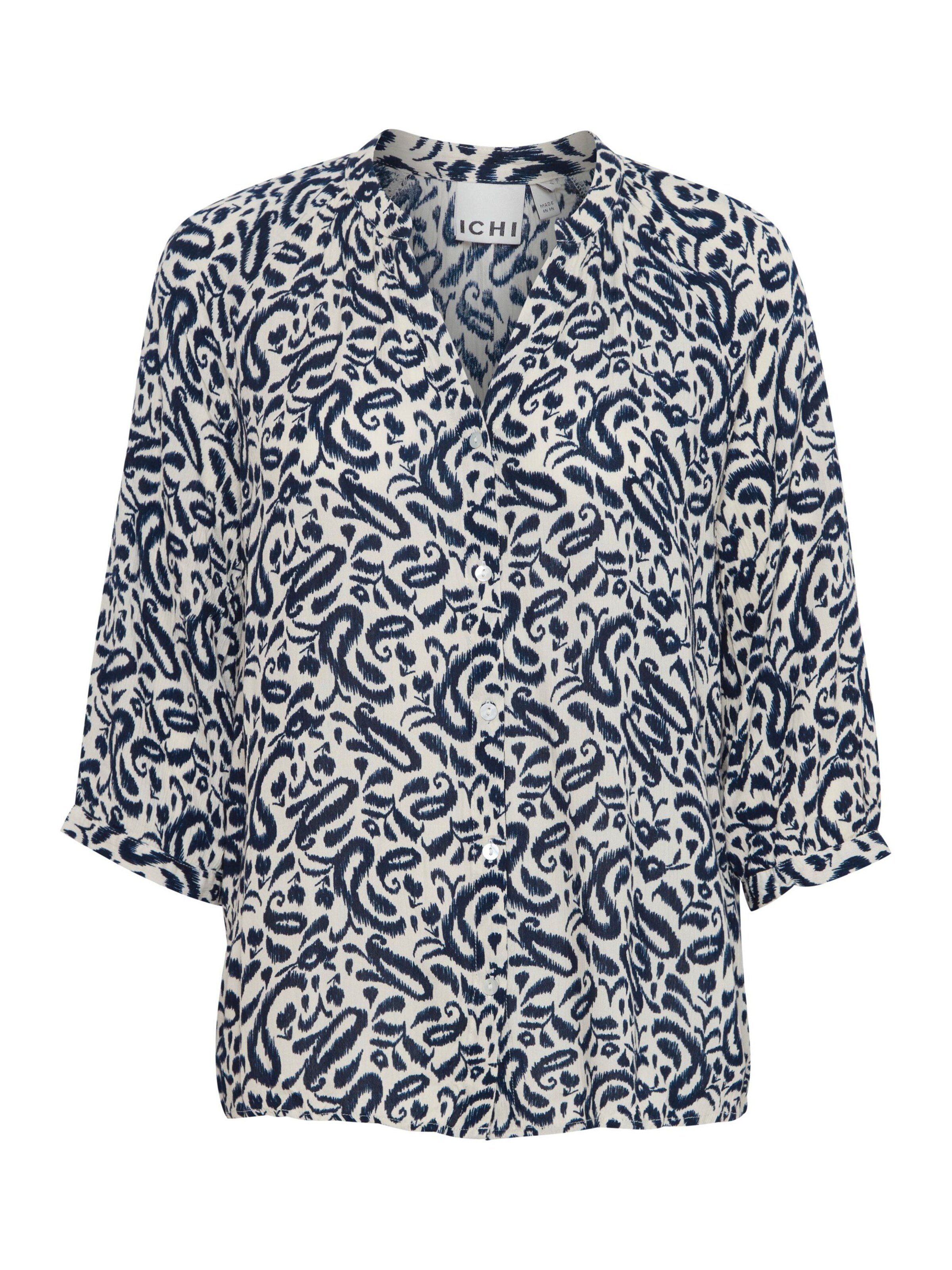 Chemisier 'IHMarrakech' ICHI en bleu : devant