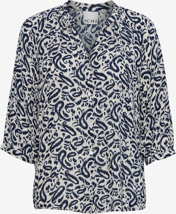 ICHI - Blusa 'IHMarrakech' en azul: frente