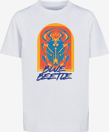 ABSOLUTE CULT T-Shirt 'Blue Beetle - Beetle' in Weiß: predná strana