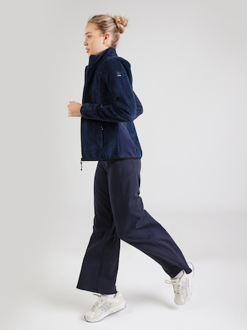 KILLTEC Athletic Fleece Jacket 'KOW 6' in Blue