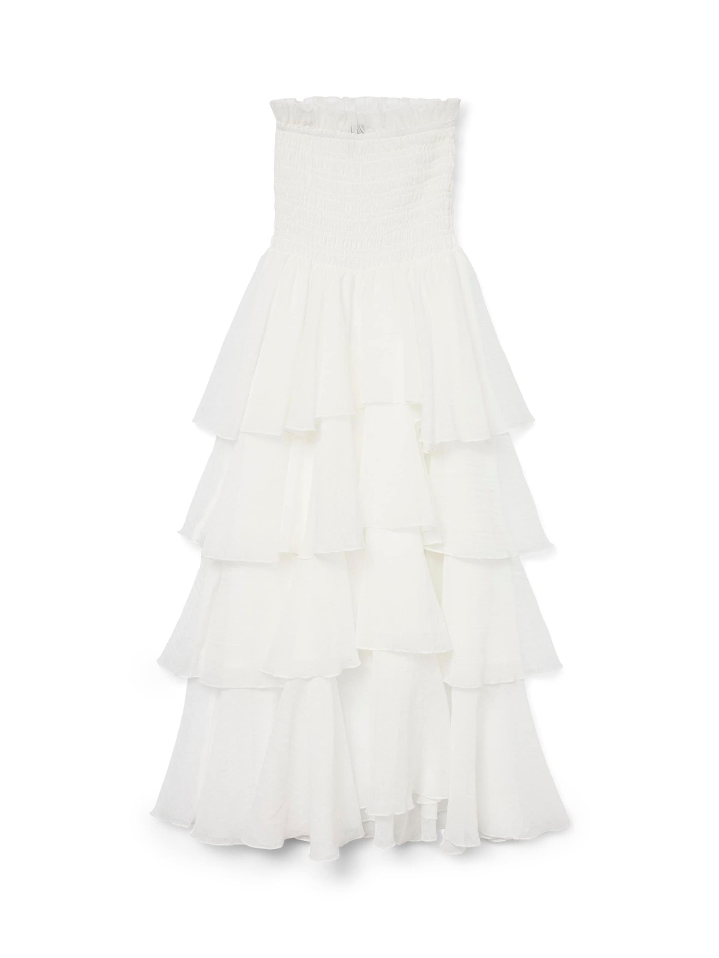 Robe 'VMDelilah' VERO MODA en blanc : devant