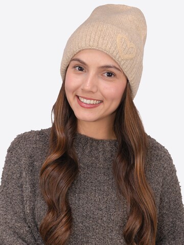 Seasons of April Mütze in Beige: Vorderseite