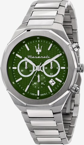 Maserati Analog Watch 'Stile' in Silver: front