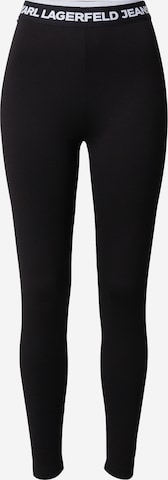 KARL LAGERFELD JEANS Skinny Leggings in Black: front