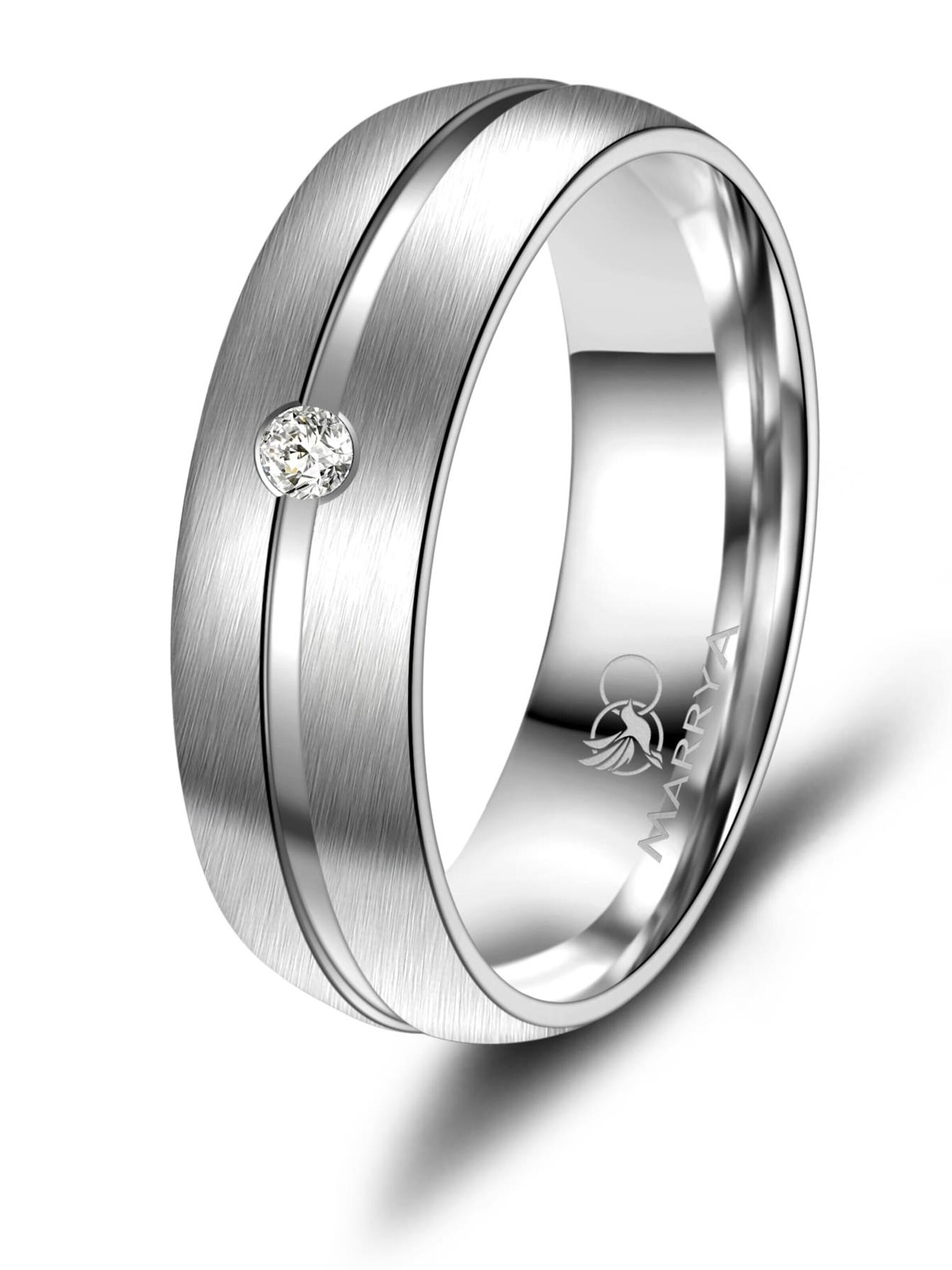 MARRYA Ring 'MARRYA TI-02 Ehering aus Titan' in Silver