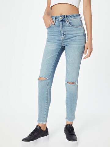 Skinny Jean Free People en bleu : devant