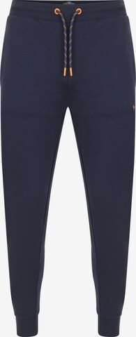 Threadbare Tapered Hose 'Triofoliate' in Blau: predná strana