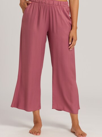 Hanro Loose fit Pants ' Sunny Vibes ' in Red: front