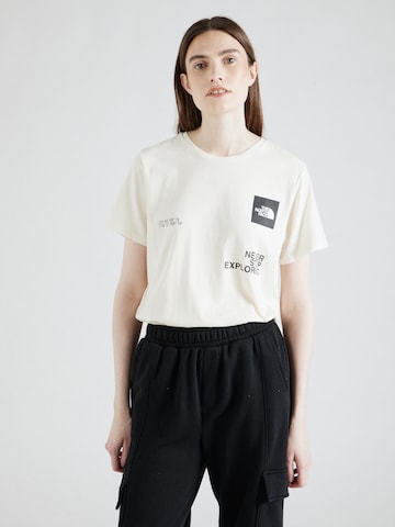 T-shirt fonctionnel THE NORTH FACE en blanc : devant